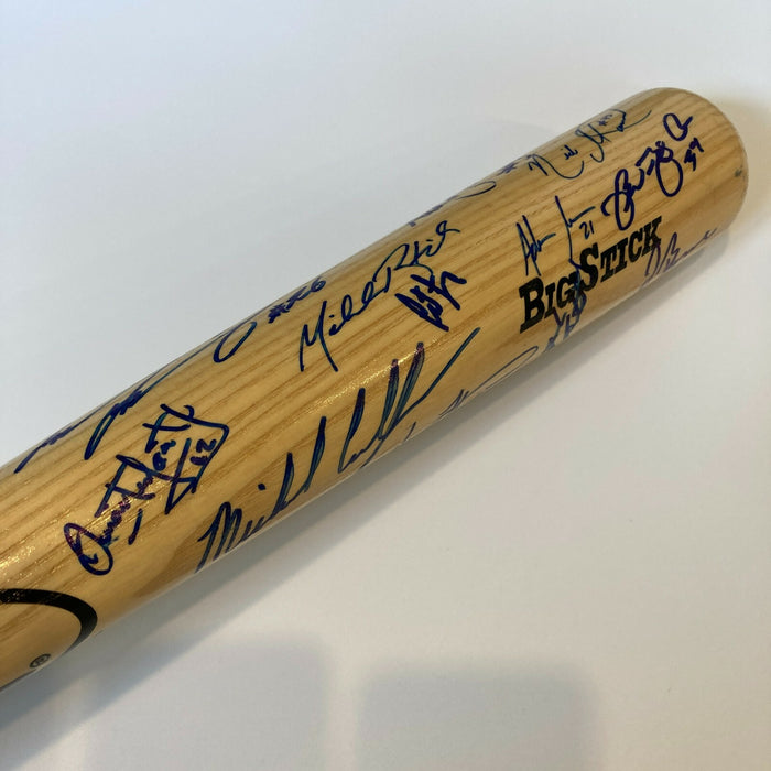 2001-02 MLB Top Prospects Multi Signed Baseball Bat With Josh Beckett
