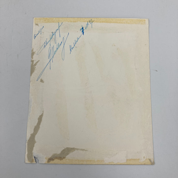 Stan Laurel & Oliver Hardy Dual Signed 8x10 Photo PSA DNA COA