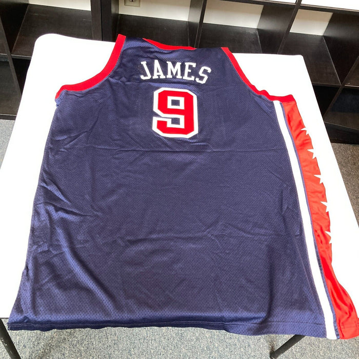 Lebron James Signed 2003 Team USA Olympics Pro Cut Jersey UDA & JSA COA