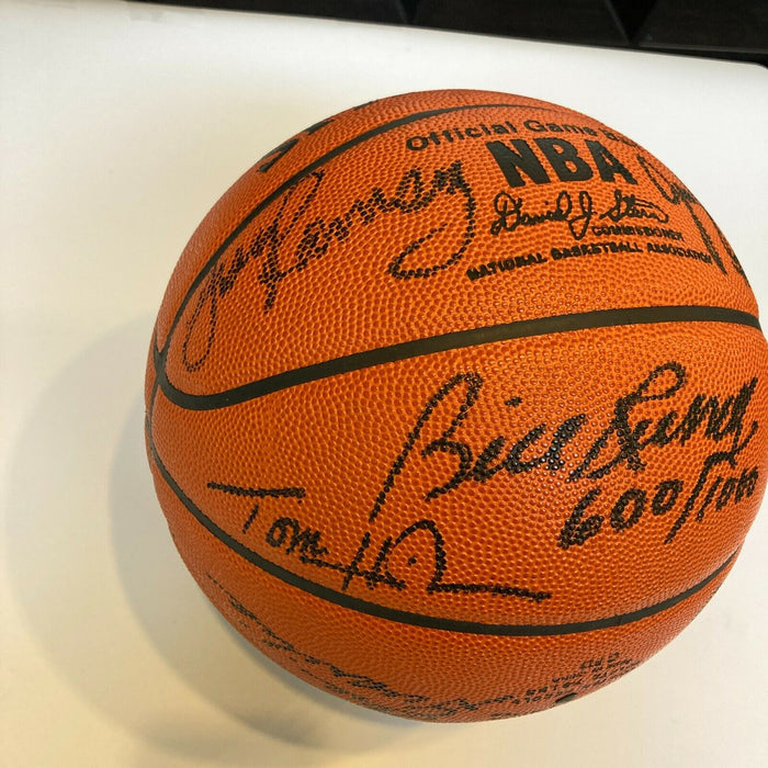 1958-1966 Boston Celtics NBA Champs Team Signed Basketball Bill Russell JSA COA