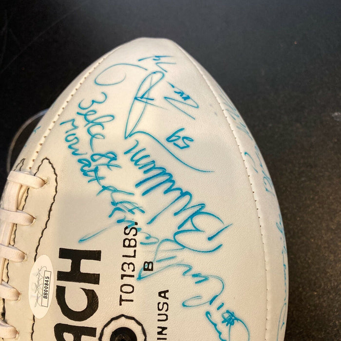 1989 New York Giants Team Signed Auto Football 40 Sigs Lawrence Taylor JSA COA