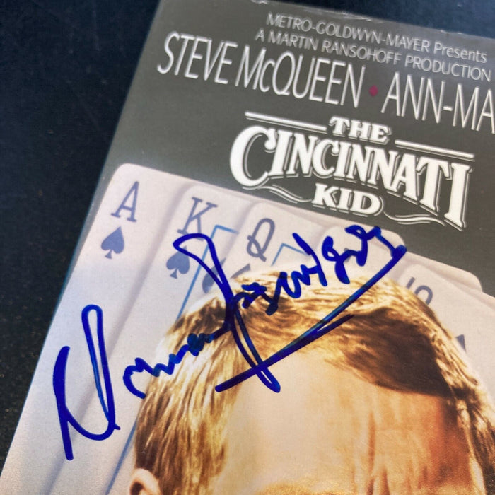 Norman Jewison Signed The Cincinnati Kid VHS Movie With JSA COA