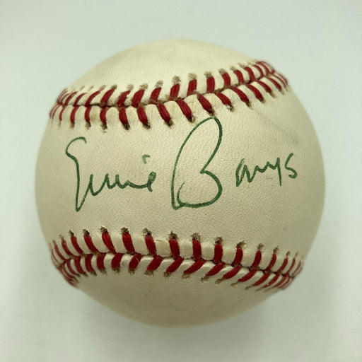 Ernie Banks Signed 1980's Official National League Baseball JSA COA