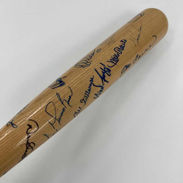 1996 New York Yankees World Series Champs Team Signed Bat Derek Jeter JSA COA