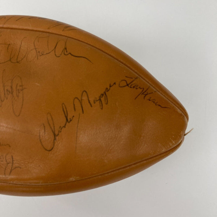 1973 Green Bay Packers Team Signed Vintage Wilson Football With COA