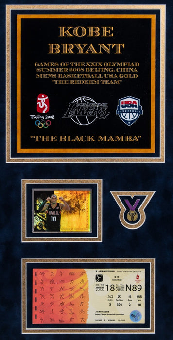 Kobe Bryant "2008 USA Gold" Signed Team USA Olympics Jersey UDA Upper Deck 37/50