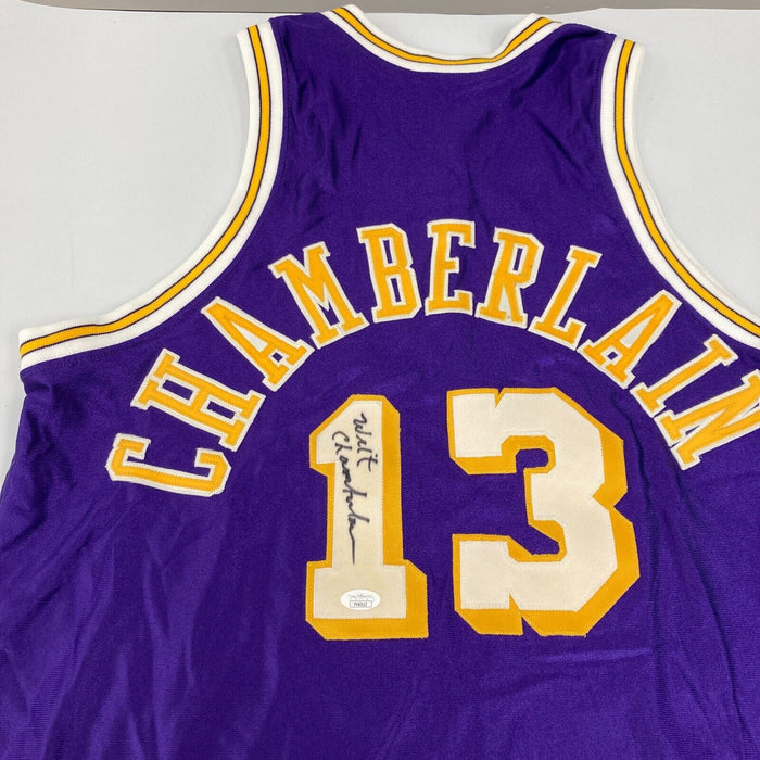 Wilt Chamberlain Signed Authentic 1971 Los Angeles Lakers Jersey JSA Graded 9