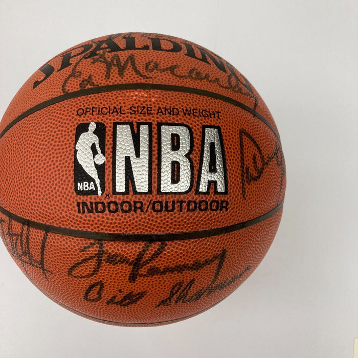 Bill Russell Larry Bird Boston Celtics HOF Legends Signed Basketball 14 Sigs JSA