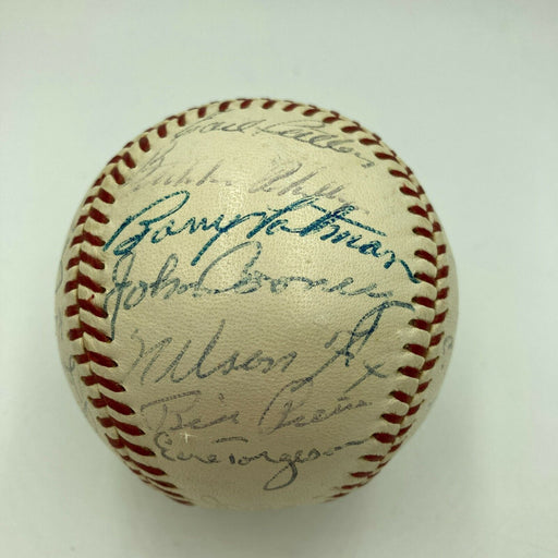 1959 Chicago White Sox AL Champs Team Signed Baseball Nellie Fox JSA COA