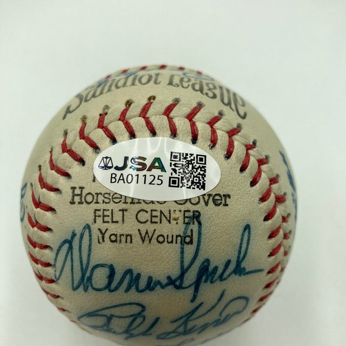 Warren Giles George Kelly Stan Coveleski HOF Multi Signed Baseball 18 Sigs JSA