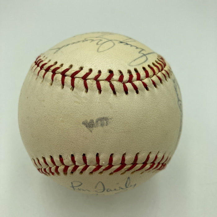 1973 All Star Game National League Team Signed Baseball 21 Sigs With Tom Seaver