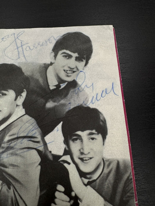The Beatles Signed Photo All 4 Members John Lennon Paul McCartney Ringo Beckett