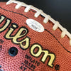 Jerome Bettis & Kordell Stewart Steelers Signed Wilson NFL Game Football JSA COA