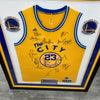 2016–17 Golden State Warriors NBA Champs Team Signed Jersey Beckett COA