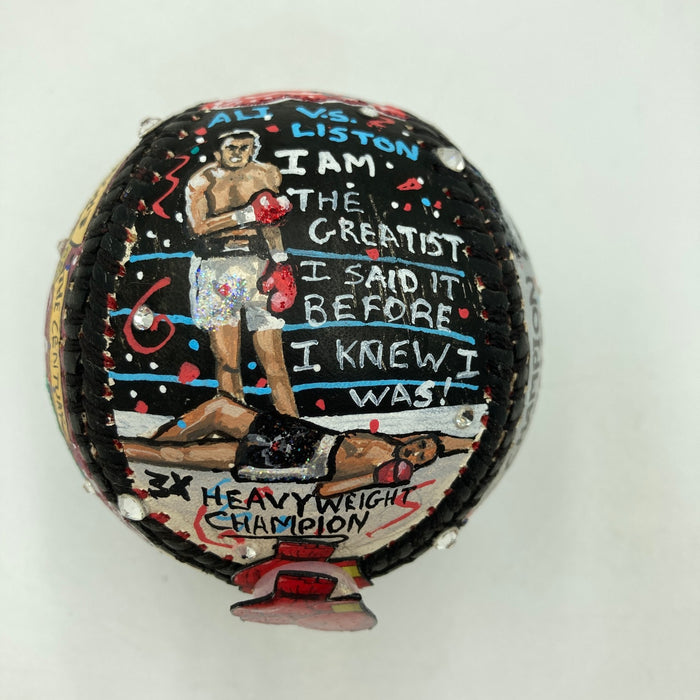 Muhammad Ali Signed Charles Fazzino Pop Art Baseball PSA DNA 10 GEM Mint Auto