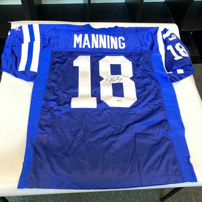 Peyton Manning Signed Indianapolis Colts Game Model Jersey UDA Upper Deck COA