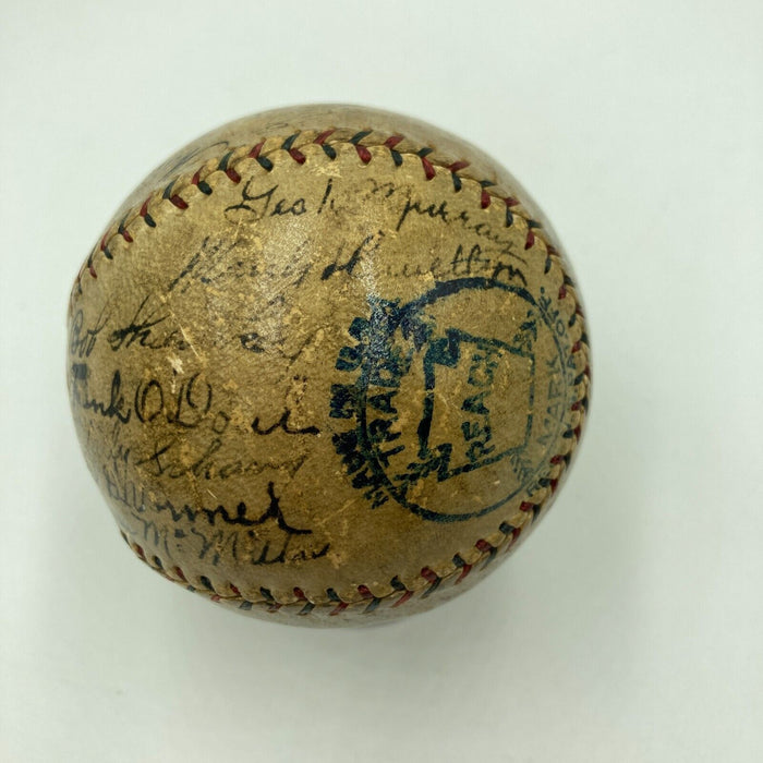 Babe Ruth 1922 New York Yankees AL Champs Team Signed Baseball JSA COA