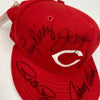 Pete Rose Johnny Bench Joe Morgan Big Red Machine Cincinnati Reds Signed Hat JSA