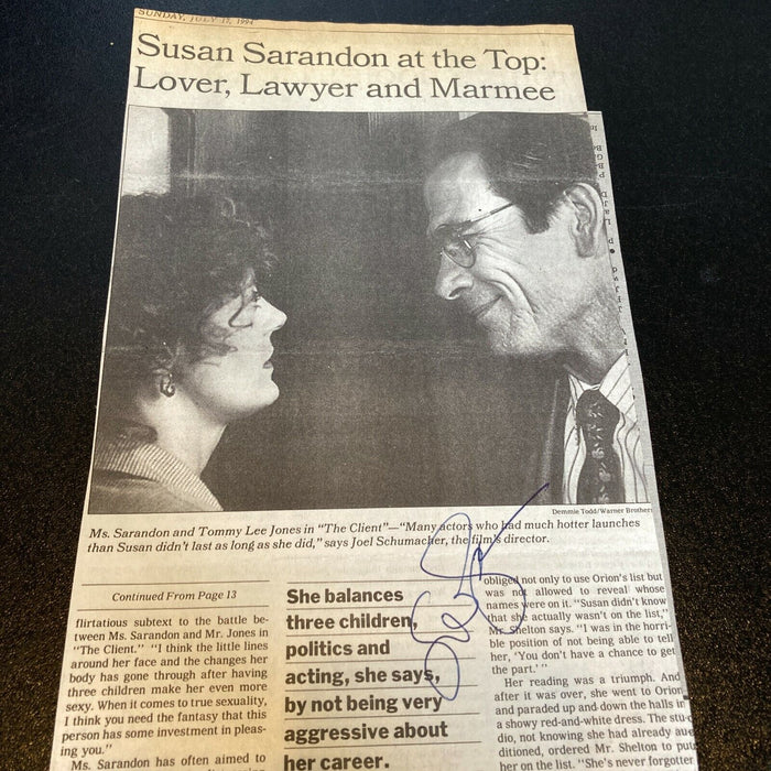 Lot Of (7) Susan Sarandon Signed Autographed News Photos In Person Authentic