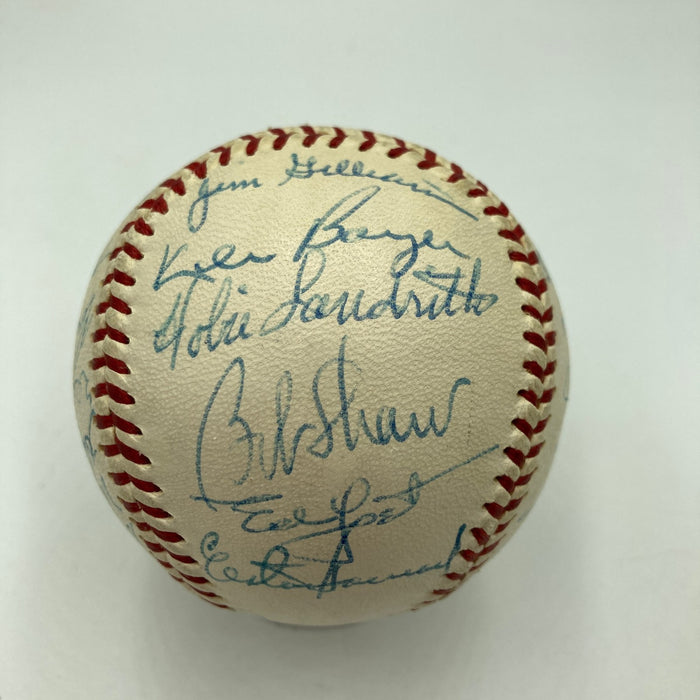 Mickey Mantle Willie Mays Hank Aaron 1960's HOF Multi Signed Baseball JSA COA