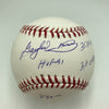 Gaylord Perry Signed Heavily Inscribed Career STAT Baseball PSA DNA COA