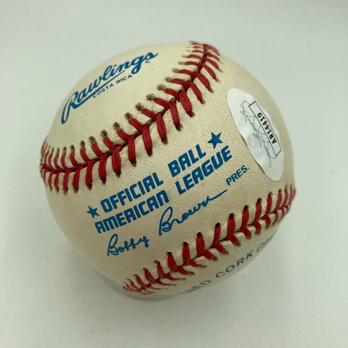 Ken Griffey Jr. Early Career Signed American League Baseball JSA COA