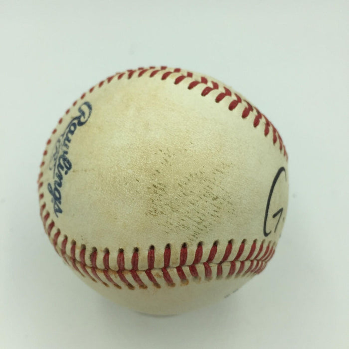 Gary Sanchez Pre Rookie Signed Game Used Minor League Baseball With JSA COA