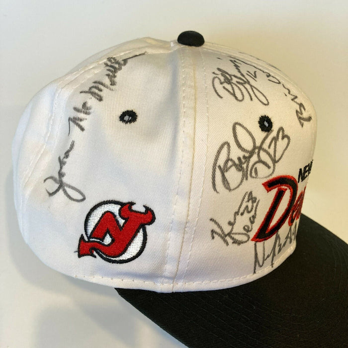 1994-95 New Jersey Devils Stanley Cups Champs Signed Hat With Bill Clinton JSA