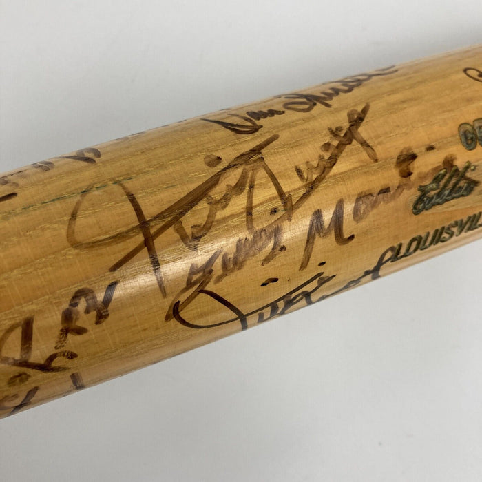 1972 New York Mets Team Signed Game Issued Bat Willie Mays Tom Seaver JSA COA