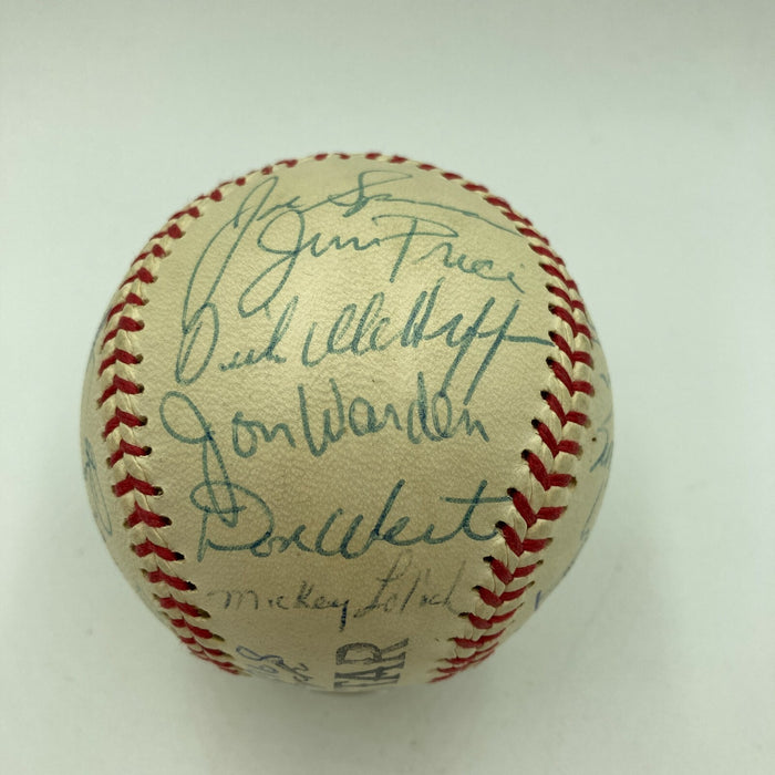 Beautiful 1968 Detroit Tigers World Series Champs Team Signed Baseball JSA COA