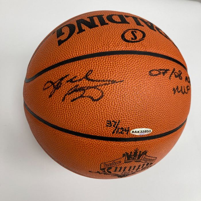 Kobe Bryant "2007-08 MVP" Signed Spalding Game Basketball Upper Deck UDA COA