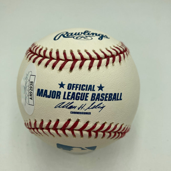 Bob Feller Signed Heavily Inscribed Career STAT Baseball JSA COA