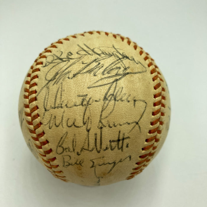 1975 California Angels Team Signed Baseball Nolan Ryan JSA COA