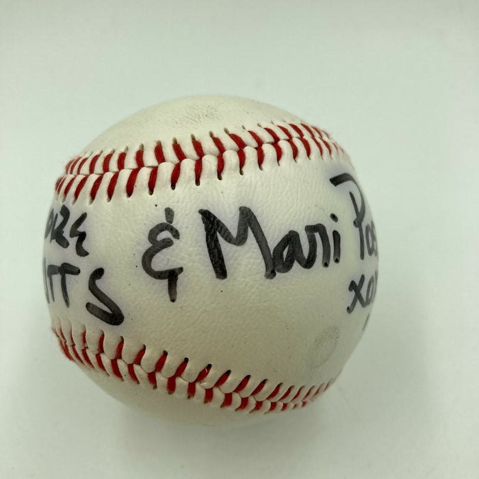 Seymore Butts & Mari Possa Signed Autographed Baseball Movie Stars