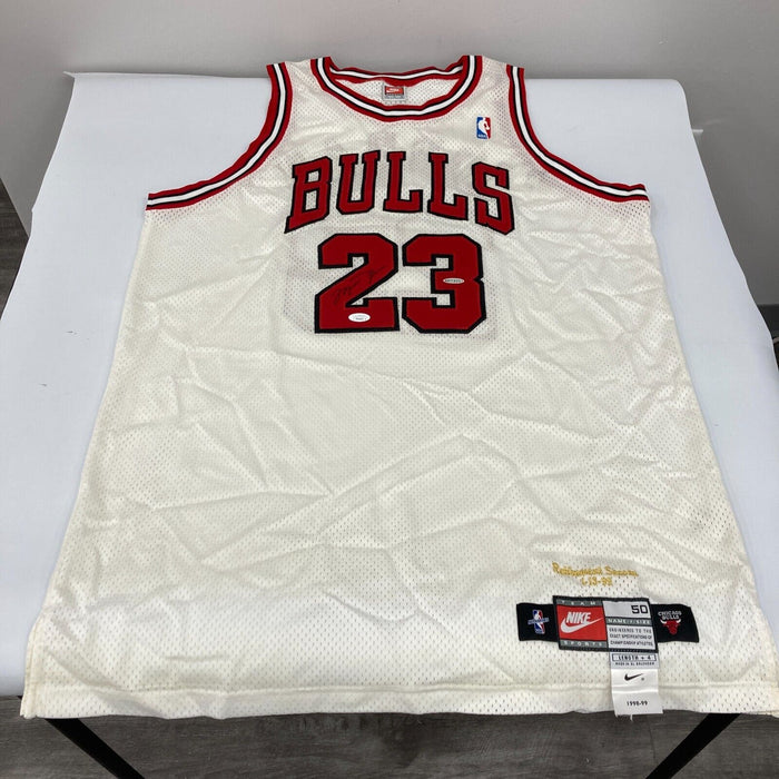 Michael Jordan Signed 1998 Pro Cut Chicago Bulls Jersey UDA & JSA COA MINT 9