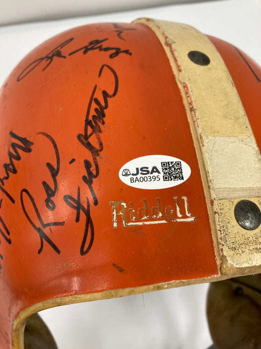 1964 Cleveland Browns Super Bowl Champs Team Signed Game Used Helmet JSA COA