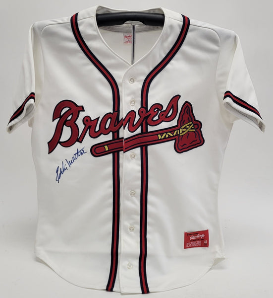 Eddie Mathews Signed Atlanta Braves Authentic Rawlings Jersey Beckett Certified
