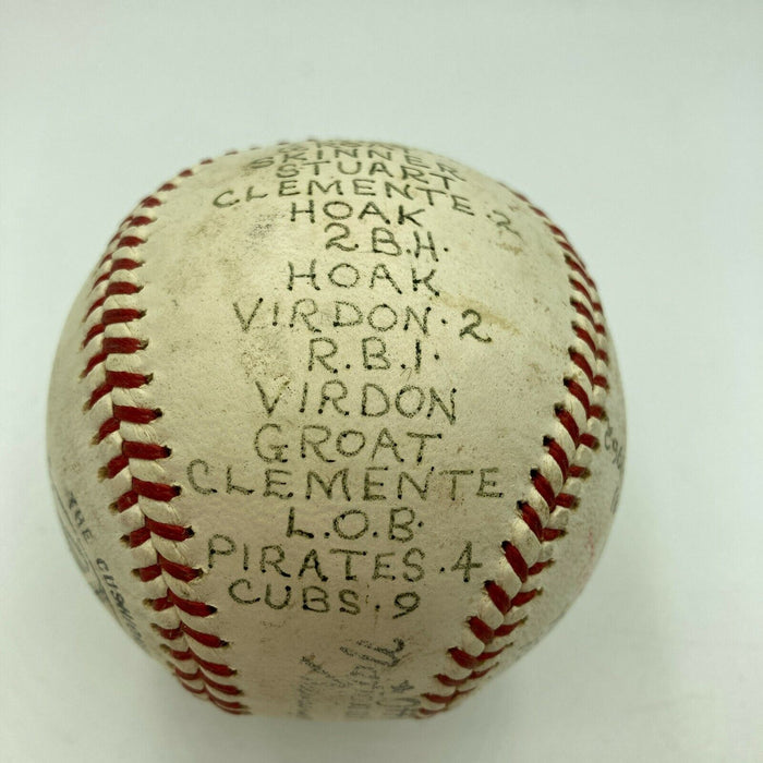 Harvey Haddix Game Used Final Pitch Victory Baseball Win #8 June 12 1962 Pirates