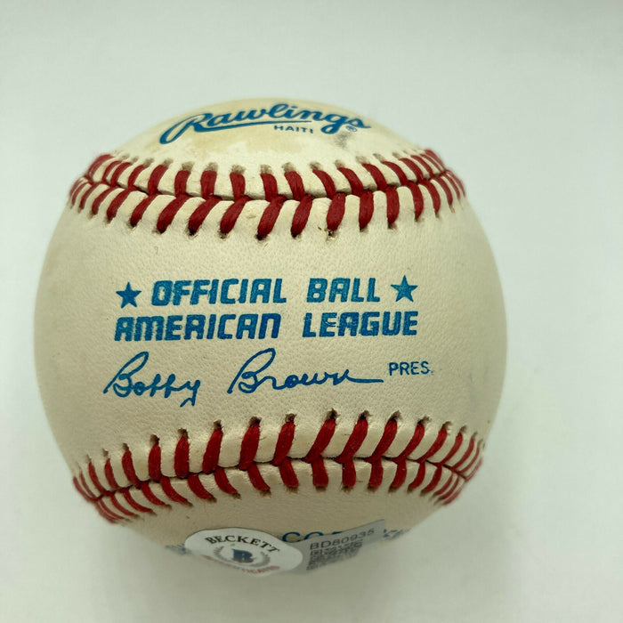 James Jimmy Stewart Signed National League Baseball Beckett COA Movie Star