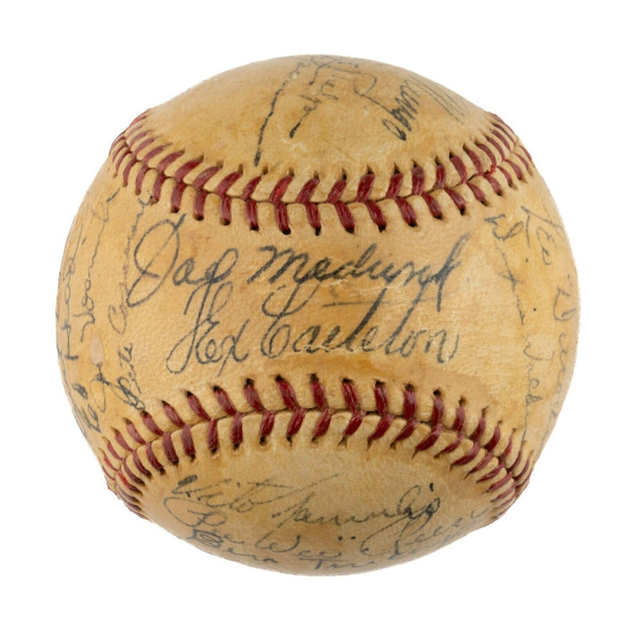 1940 Brooklyn Dodgers Team Signed National League Baseball JSA COA