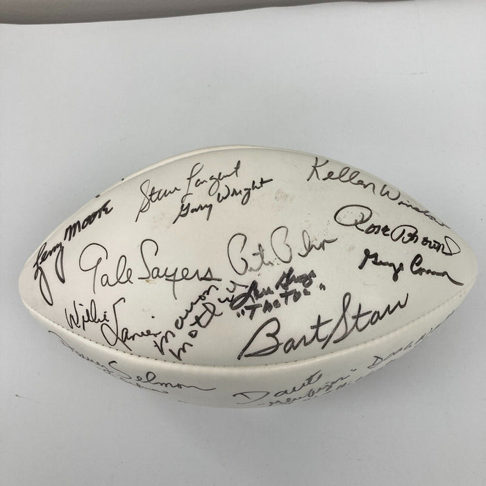 1995 Hall Of Fame Induction Signed Football 29 Sigs Bart Starr Ray Nitschke JSA