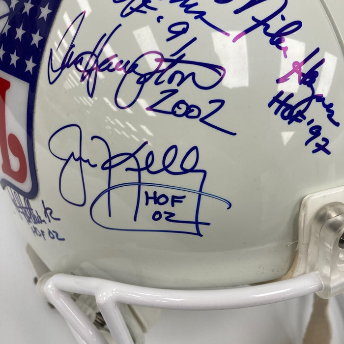 NFL Hall Of Fame Multi Signed Helmet 32 Sigs Joe Montana Jerry Rice Jim Brown