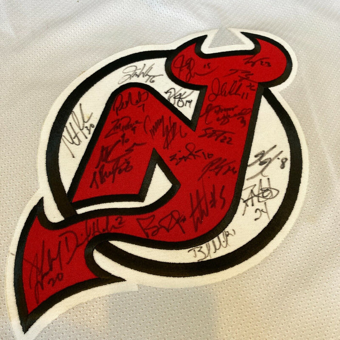 2005-2006 New Jersey Devils Team Signed Authentic Game Model NHL Jersey JSA COA