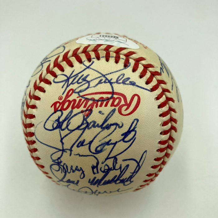 1992 Toronto Blue Jays World Series Champs Team Signed W.S. Baseball JSA COA