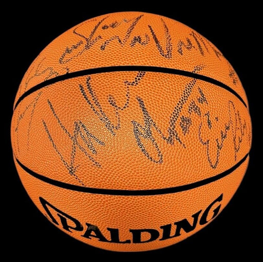 1993-94 Houston Rockets NBA Champs Team Signed Official Game Basketball JSA COA