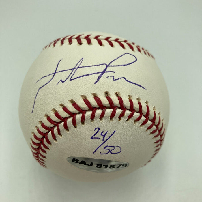 Hunter Pence "First MLB Home Run" Rookie Signed Baseball UDA Upper Deck COA