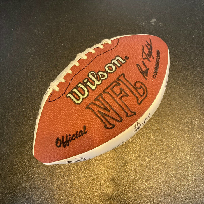 Ray Lewis Rookie Baltimore Ravens Signed Official NFL Wilson Football JSA COA