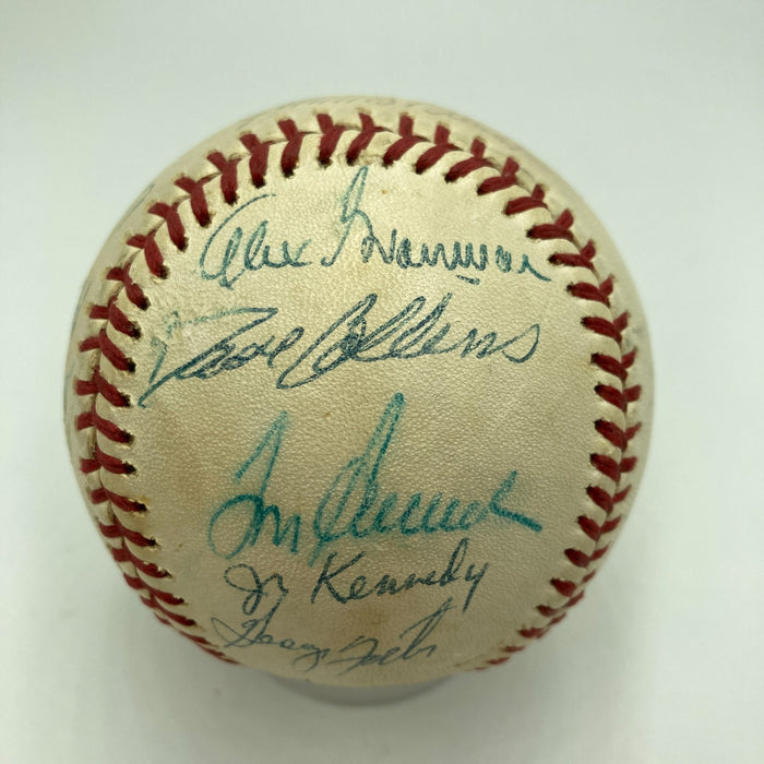 1978 Cincinnati Reds Team Signed Official National League Baseball JSA COA