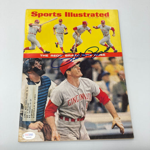 Pete Rose Signed Vintage 1968 First Sports Illustrated Magazine PSA DNA