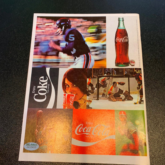 1971–72 Toronto Maple Leafs Team Signed NHL Program With SGC COA